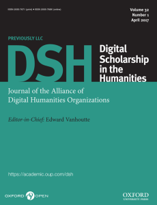 Digital Scholarship in the Humanities journal